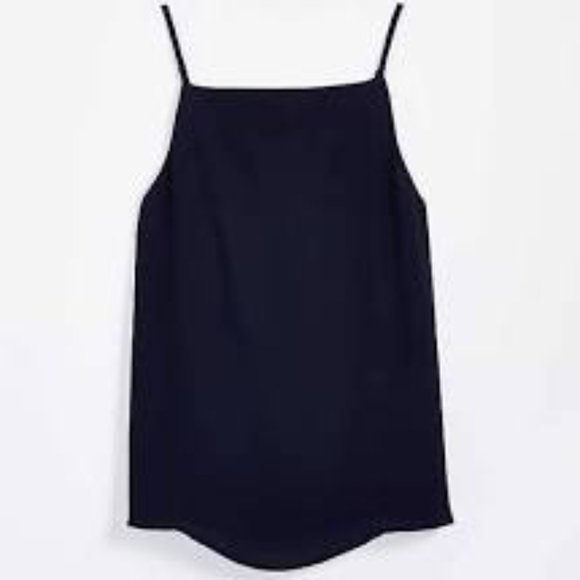 LOFT Square Neck Flowy Cami Navy XL - Picture 1 of 6